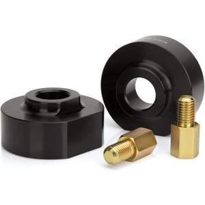 Dynofit 2 Inch Front Leveling Kit for 2WD 1981-1996 Ford F150 1999-2022 F-250, F-350 Super Duty, 2000-2005 Excursion, 2" Lift Spring Spacers with 3/4" Stud Extenders