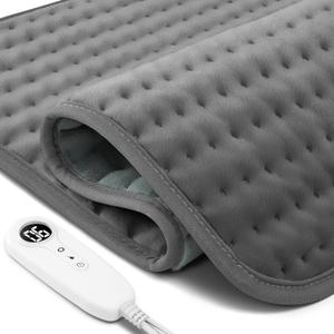 XXL Heating Pad for Back Pain Relief, Gifts for Mom Dad Women Men Grandma Grandpa Wife Husband Christmas Birthday, Extra Large Heating Pads for Cramps/Neck/Shoulder/Leg, 6 Heat Levels, 2 Hour Auto-Off (Light Sage Green)