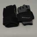 Workout Gloves with Wrist Wrap Support, Weight Lifting Gloves with Full Palm Protection & Extra Grip for Men Women Gym Exercise, Fitness, Weightlifting, Pull ups (Small, Aron Black)