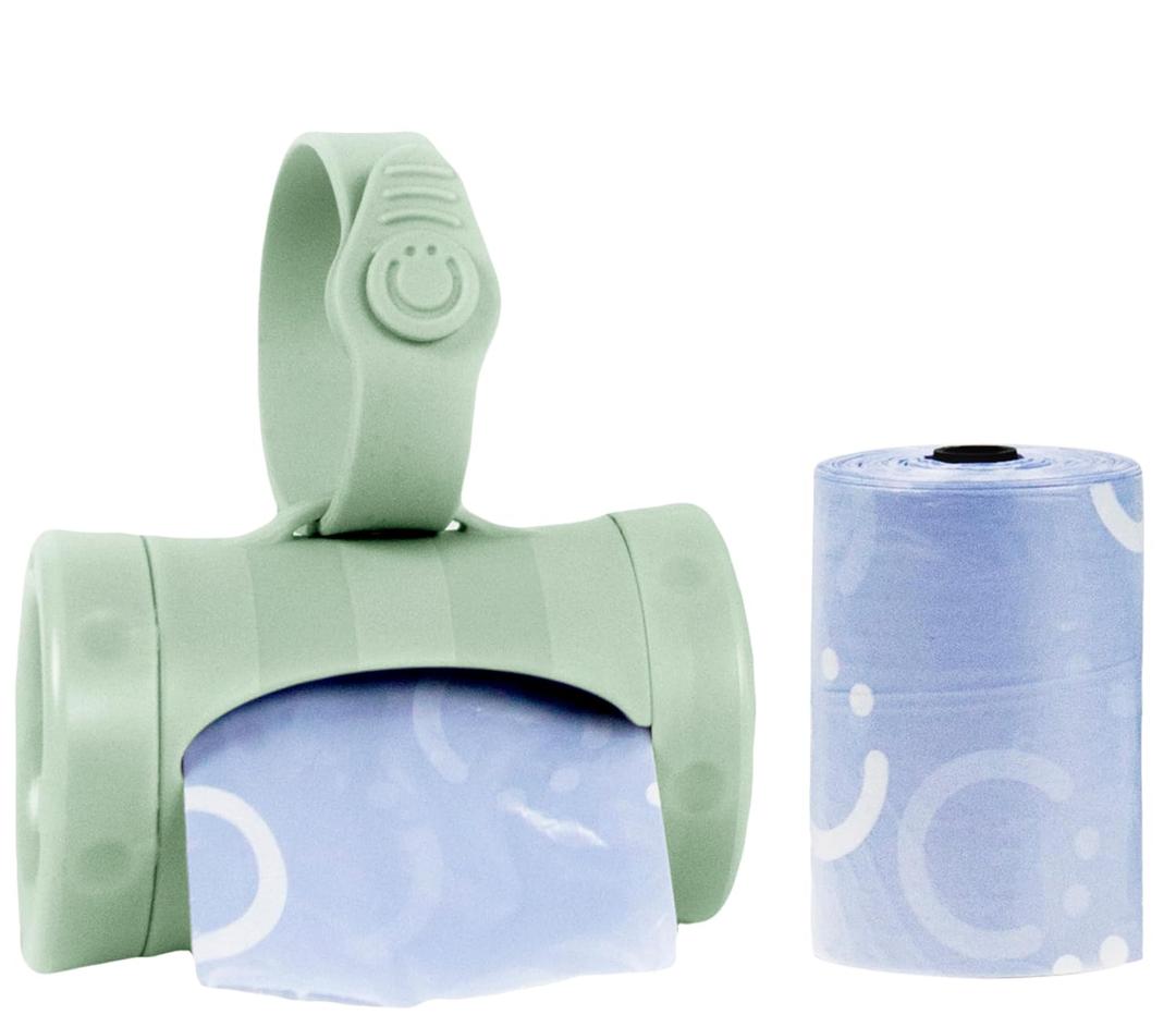 Ubbi On-the-Go Diaper Bag Dispenser for Travel, Retractable Must Have for Newborns, Helpful Baby Accessory, Sage Green (1 Count (Pack of 1))