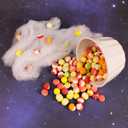 Freeze Dried Meteor Munchies, Assorted Fruit Flavored Crunchy Candies, Movie Night Candy, Resealable Bags, 4.23 Ounces (Pack of 3)