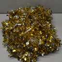 39.4 Feet Christmas Tinsel Garland Metallic Twist Shiny Hanging Garland Ornaments for Christmas Tree Party Supplies Indoor and Outdoor Decoration(Gold, Silver)