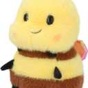 Chubby Smiling Bee Plush, Lucky Soft Bumblebee Plush Toy, Cute Bee Stuffed Animal, The Best Gift for Child and Partners(8 inch)