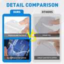 Vertical ID Badge Holders with Soft Edge (Sealable Fits 4x6 Inch Insert) (50 Pack), Waterproof Passport ID Card Holder, Name Tag Holder, Name Badge Holders, Zipper Plastic Badge Holder