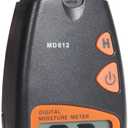 Wood Moisture Meter, MD-812 Digital Moisture Tester- Wood Moisture Detector for Firewoods 2-Pin Sensor(Range 5% - 40% RH; Accuracy: 1%)