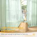 YoungsTex Sage Green Linen Semi Sheer Curtains 63 Inch Length for Living Room, Rustic Light Filtering Window Drapes Boho Textured with Rod Pocket Back Tab for Bedroom, 2 Panels, 52 X 63 Inch