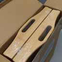 2 Pack Breakfast in Bed Tray for Eating, 16.92 x 12.6 Inch Bed Table Tray with Folding Legs & Handles, Bamboo Food Lap Trays Fits for Adult Kids Eating/TV/Surgery Recovery by Easoger, Set of 2