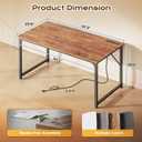 PRAISUN 47 X 24 Inch Computer Desk with Power Outlets & USB-C Port, Office Desk with Deeper Desktop, Study, Bedroom, Writing Work from Home Table, Metal Frame, Rustic Brown