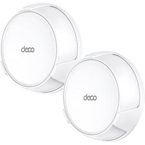 XLTTYWL Deco WiFi 7 Wall Mount Kit, Deco BE23/BE25/BE3600/BE5000 Router Mount Bracket Optimize Space&Cable Management for TP Decos 7 Dual-Band WiFi 7 Mesh Wi-Fi System (White, 2 Pack)