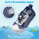BARERUN Kids Aqua Shoes Boys Girls Slip Resistant Neoprene Water Shoes Water Shoes Boys Baby 12-18 Months Toddler Girl Water Shoe Blue Toddler Size 6