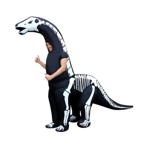 Morphsuits Inflatable Dinosaur Skeleton Costume for Adults, Fun Inflatable Skeleton Outfit for Halloween Parties One Size