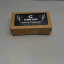 Tuning Forks for Healing Set - 128Hz, 136.1Hz, 256Hz, 384Hz Weighted & Unweighted Tuning Fork Kit with Hockey Puck Activator - Chakra Sound Therapy Instruments for Meditation & Yoga in Pouch