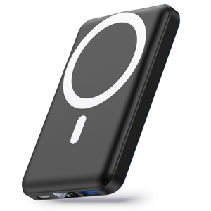 Wireless Power Bank, Yiisonger Slim 10000mAh Magnetic Portable Charger 22.5W PD Fast Charging, Mini Mag-Safe Battery Pack QC3.0 LED Display USB-C Compatible with iPhone 13&12/ Pro Max/Pro/Mini (Black)