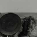 Rotary Cheese Grater with Handle - Vegetable Shredder with 5 Blades & Strong Suction Base, Round Slicer & Food Chopper for Kitchen (Black)