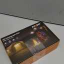 Portable LED Tent Lamp Emergency Lights with Hook, Hurricane Bulb Lantern Equipment for Camping, Hiking, Backpacking, Fishing Outage, Multicolor, 4 Pack