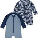 Hurley Unisex Baby 2-Pack Long Sleeve Rash Guard Coverall 5