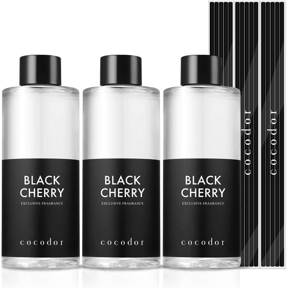 Cocod'or COCODOR Reed Diffuser Oil Refill/Black Cherry /6.7oz / 3 Pack/Aromatherapy, Home Fragrance, Scented Oils, Oils for Reed Diffuser, Bathroom Home Decor Cocod'or COCODOR Reed Diffuser Oil Refill/Black Cherry /6.7oz / 3 Pack/Aromatherapy, Home Fragrance, Scented Oils, Oils for Reed Diffuser, Bathroom Home Decor