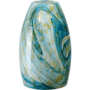 Globe Glass Pendant Lamp Shade Only Light Fixtures Replacement for Mini Pendant Light Art Glass Lamp Covers for Kitchen Island Table lamp glass shade replacement, Blue Mixed Yellow