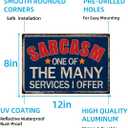 Funny Metal Tin Sign  Sarcasm: One of the Many Services I Offer  8x12 Inch Vintage Wall Decor for Man Cave, Garage,