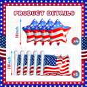 4th of July Balloons with Red White and Blue Star Balloons and American Flag Balloons, Memorial Balloons of 4th of July Party Decorations, Patriotic Decorations