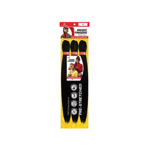 Magic Fingers® 3X Pre-Stretched Braiding Hair, 52 in, Bundle of 5, Color#2