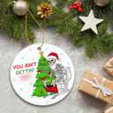 3 x ZAGKOO Skeleton Christmas Ornament - Funny Christmas Ornament 2025 - Funny for Adults, Men, Women - Hilarious Gag Gifts Skull Ornament Exchange Idea - White Elephant Xmas Ornament