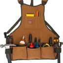 Bucket Boss mens Tool,adjustable,work Tool Bag, Brown, 16 pockets US