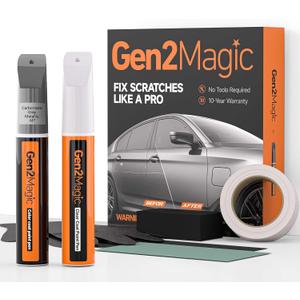 Carbonized Gray Metallic Touch Up Paint Pen Kit for Ford [Clear Coat Included], M7 Color Match for Scratches, Rock Chips, Bumper Dings, Easy Scratch Repair & Rust Remover for Ford Owners