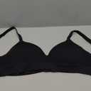 FeelinGirl Wireless Supportive Bra for Women, Seamless Comfort Bralettes No Underwire Full Coverage Everyday Bras (Large, Black)