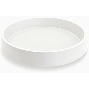 Plant Saucer Tray for Ceramic Plastic Pots, 16 inch Plant Saucers for Indoors, Pot Saucers Trays, Bird Bath Bowls, Flower Planter Water Drip Trays for Pots Base (16", White)