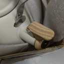 Whistling Stove Tea Kettle Food Grade Stainless Steel Teapot, Hot Water Fast to Boil With Wood Pattern Anti-slip Handle-3.2 Quart