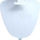 kowaku Jewelry Display Mannequin Chain Organizer 3D Velvet Necklace Display Model Pendant Bust Show Stand for Lady Showcase (White)