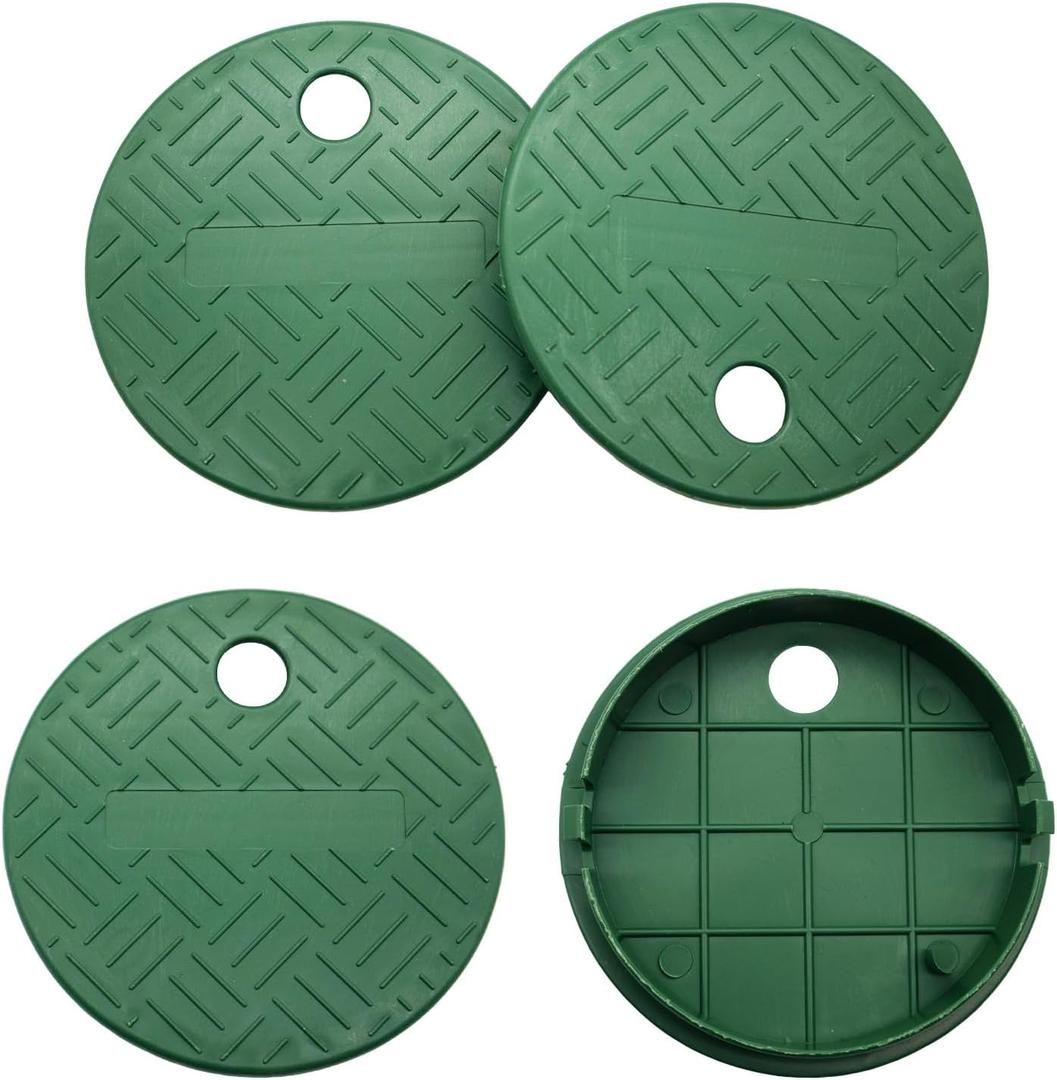Sprinkler Valve Cover, Utility Box Cover, Rainbird Sprinkler Cap, Water Valve Cap, Irrigation Control Covers For Outside, Durable Plastic, Easy Install For Garden Outdoor Lawn Yard Sprinklers