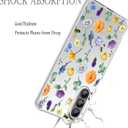 Unov Case Compatible with Galaxy A36 / A37 5G Flower Girly Floral Garden Embossed Pattern Design Slim Protective Soft TPU Bumper Back Cover