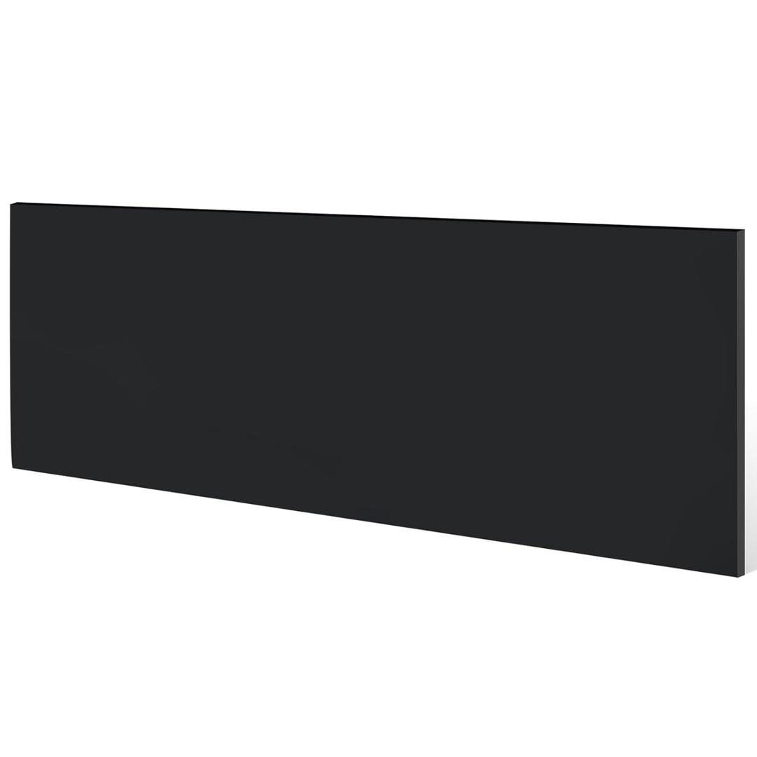 Sasylvia Hdpe Sheet, Hdpe Plastic Sheet Flexible High Density Polyethylene Cutting Board Solid Plastic Block for Marine, CNC, Machining, Industrial, DIY Projects(1/2" X 12'' X 48'',Black,1 Pcs)