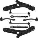 ASAPE Tie Rod End Control Arm Sway Bar End Link Ball Joint 8PCS Front Suspension Kit Fit for 2011-2016 for Hyundai Elantra