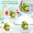 GOSSBY Handmade Positive Dinosaur Crochet - Inspirational Gift for Women - Sometimes You Forget You're Roarsome - Christmas, Birthday, Appreciation Thank You Gift for Coworker, Sister, Friend, Teacher