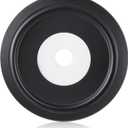 Enhon Metal Tub Spout Cover Ring, Bathroom Faucet Remodeling Wall Plate with Foam Gasket, 1-1/2 Inch ID and 3-5/8 Inch OD (Matte Black)
