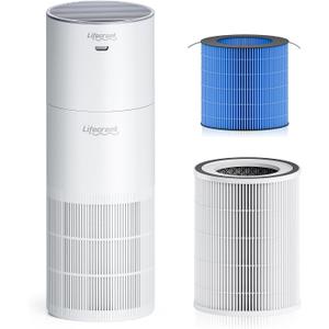 Air Purifier And Humidifier Combo For Large Room Up to 1084 Ft, 3-Stage Filter Humidifier and Air Purifier in One With WIFI Control - 22Db(Humidification cannot be used alone) (HH-2419-1)