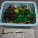 Safari Animals Figures with Activity Play Mat & Storage Box, Realistic Plastic Jumbo Playset, Jungle Wild Zoo Animals Toys for Kids Toddler 3-5, 22Pcs Birthday Gifts Christmas Stocking Stuffers