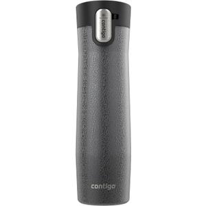 Contigo AUTOSEAL West Loop Vacuum-Insulated Stainless Steel Travel Mug with Easy-Clean Lid, 24 oz, Crystal Sake