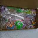 72pcs Halloween Party Favors for Kids, Glow in the Dark Halloween Toys for Kids, Party Supplies, Light Up Rings Spin Bracelet, Goodie Bag Stuffers, Halloween Toys Prizes Gifts Bulk for Trick or Treat