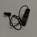 7 in 1 Cigarette Lighter Splitter, LIHAN 3 Socket Car Charger Adapter, Type-C QC3.0 PD 30W Charging, Dual USB Charging Ports, Independent Switches, LED Voltmeter, Plug Outlet 12V/24V(3.3ft Cable)