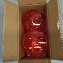 48 Pcs Ribbed Martini Glasses 10 oz Disposable Plastic Vintage Ribbed Coupe Glasses Unbreakable Dessert Parfait Glassware for Wedding Birthday Party Supplies (Red)