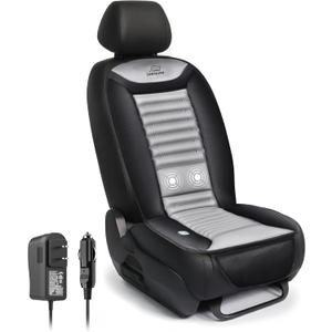Snailax Cooling Car Seat Cover, Cooling Seat Cushion with Back Massage, 2 Cooling Air Speed & 2 Massage Intensities, Cooling Seat Cover for Car, Home, Office
