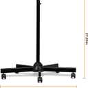 Five Legged Pulley Base Floor Stand, Adapted to LED Desk Lamps and Magnifier Lamps, Suitable for Work, Beauty and Nail Art, Repair, and Artistic Creation(Black)