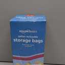 Amazon Basics Reclosable Gallon Food Storage Bags, BPA Free, Count of 120
