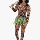 Morph Maui Costume - Adult Hawaiian Tattoo Costume for Men - Halloween M