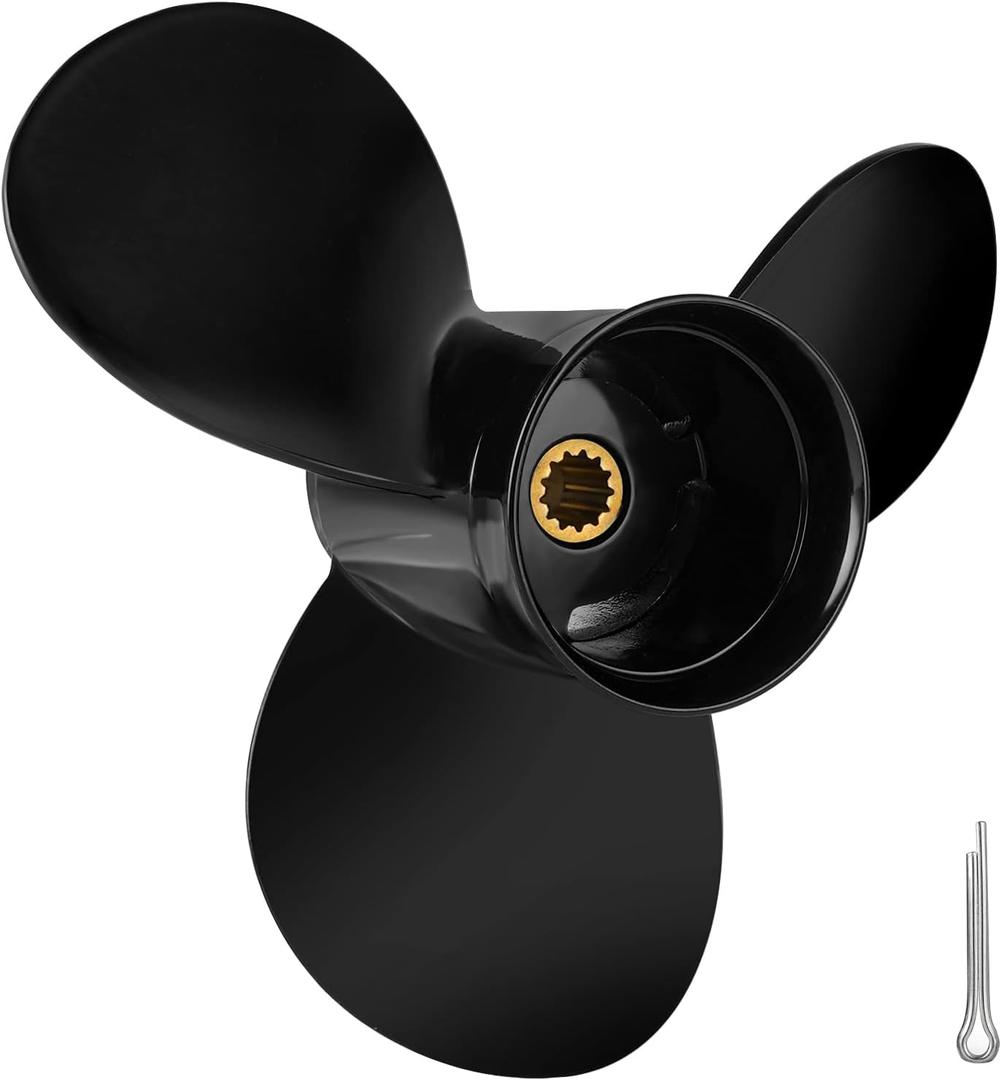 9 1/4 x 10 OEM Upgrade Aluminum Outboard Boat Propeller for BRP Johnson EVINRUDE OMC Stern Drive 8 9.9 15HP 9.25x10 Prop 13 Spline Tooth RH