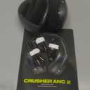 Skullcandy Crusher ANC 2 Wireless Over-Ear Bluetooth Headphones with Multi-Sensory Bass, Active Noise Cancelling, Up to 60 Hours Battery, Microphone for iPhone Android - True Black